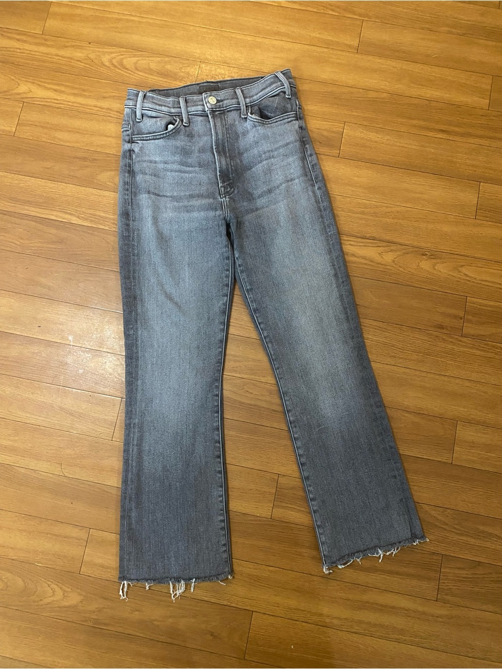 MOTHER High-Rise Jeans - Faded BlackGray